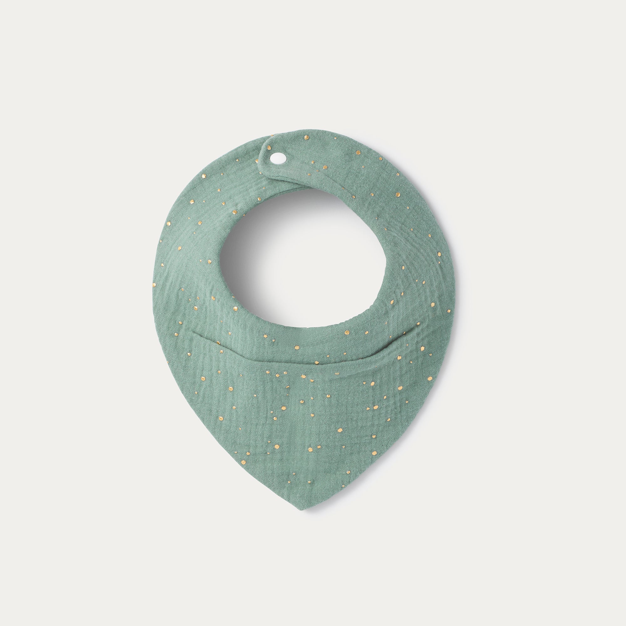 Light Blue Gold Dot Bandana
