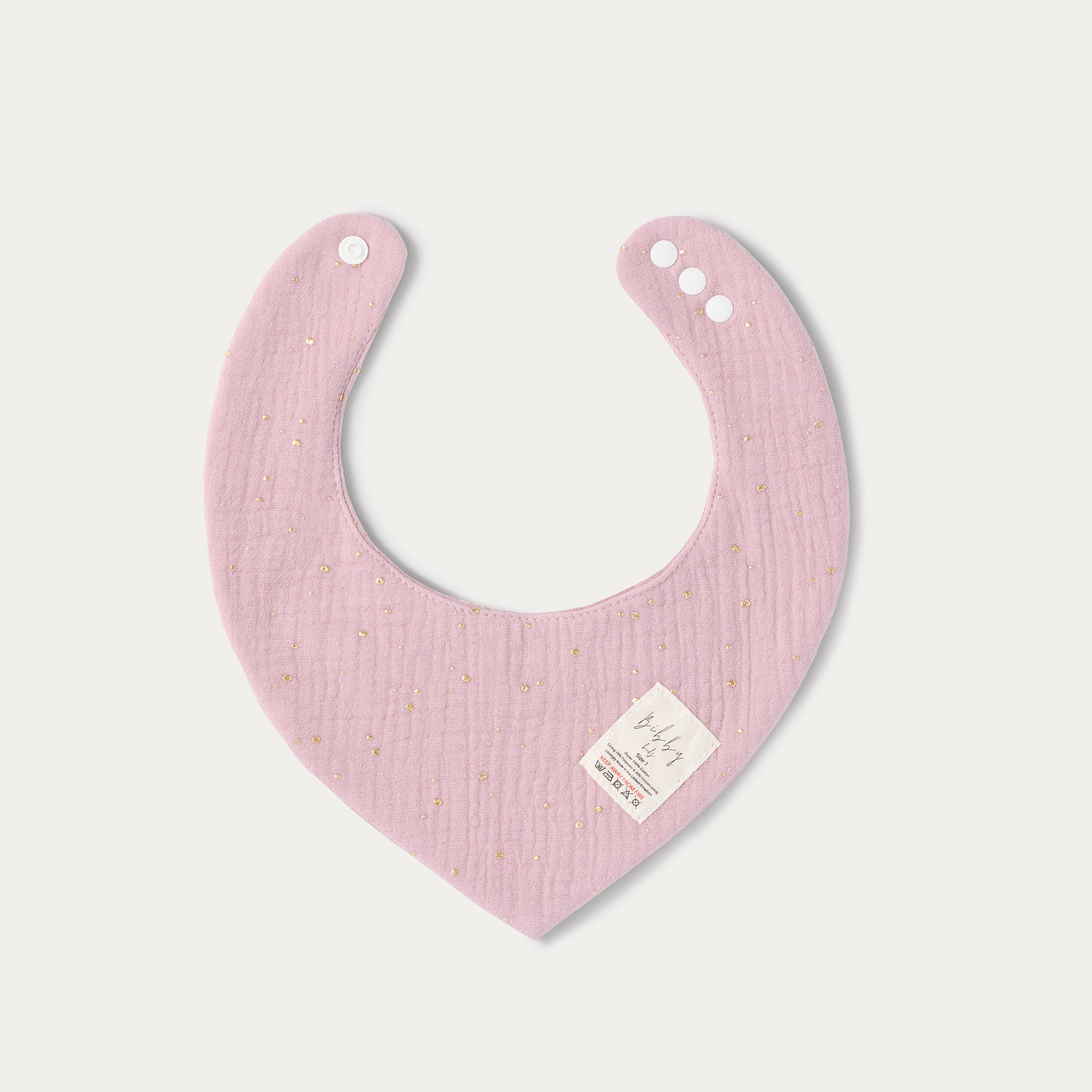 Light Pink Gold Dot Bandana