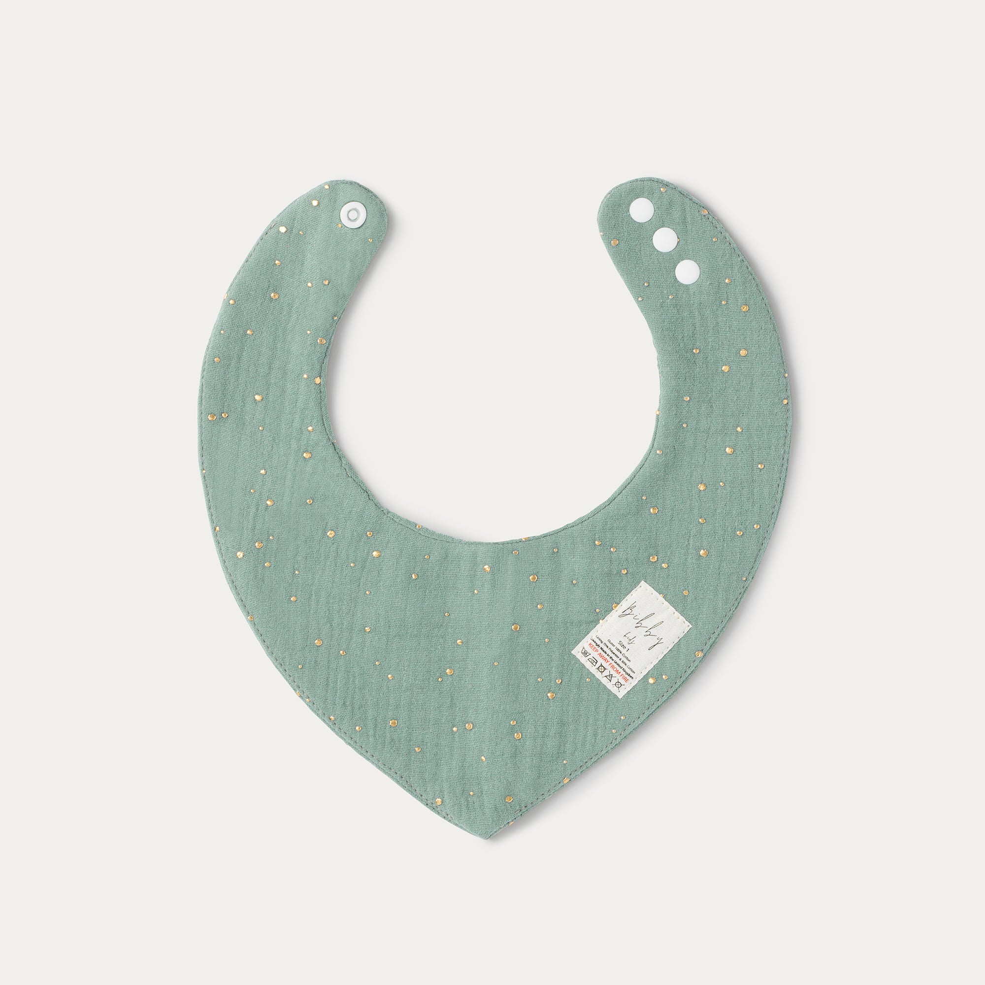 Mint Gold Dot Bandana