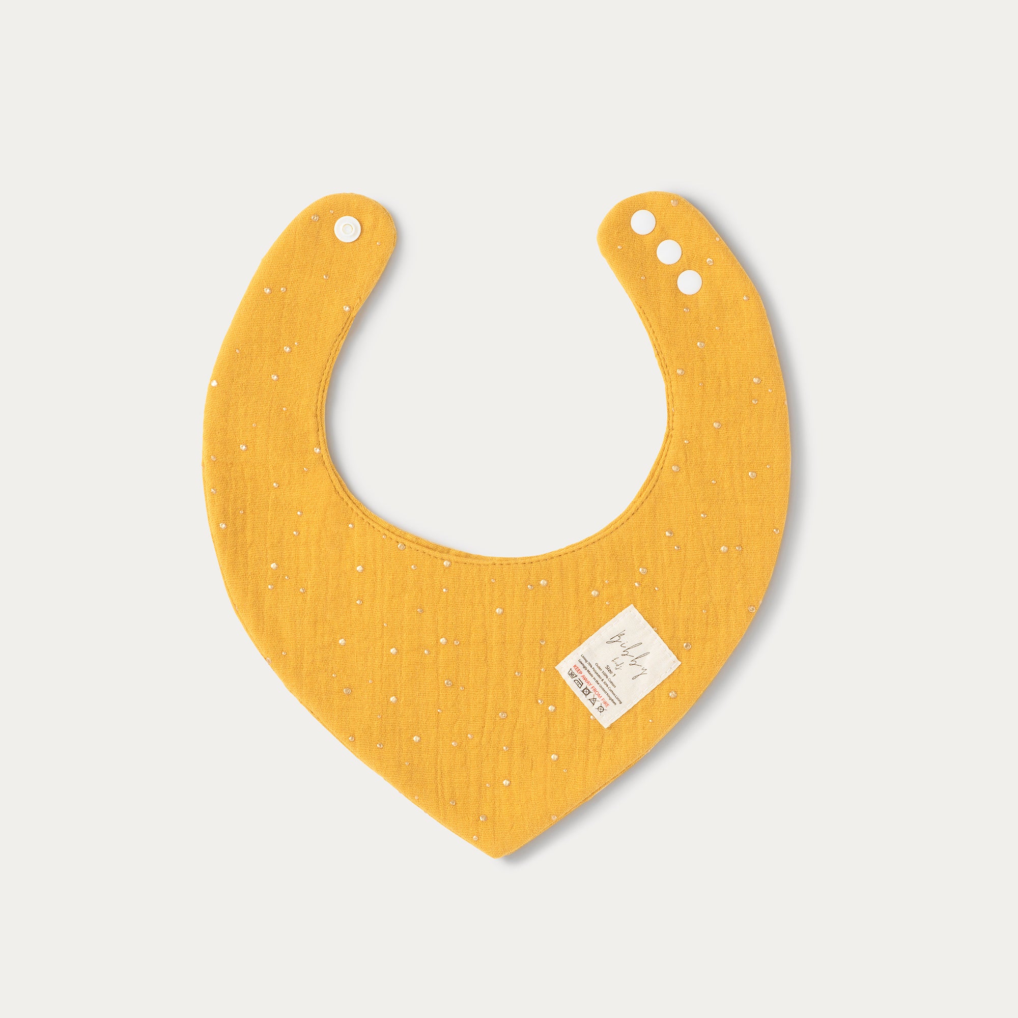 Mustard Gold Dot Bandana