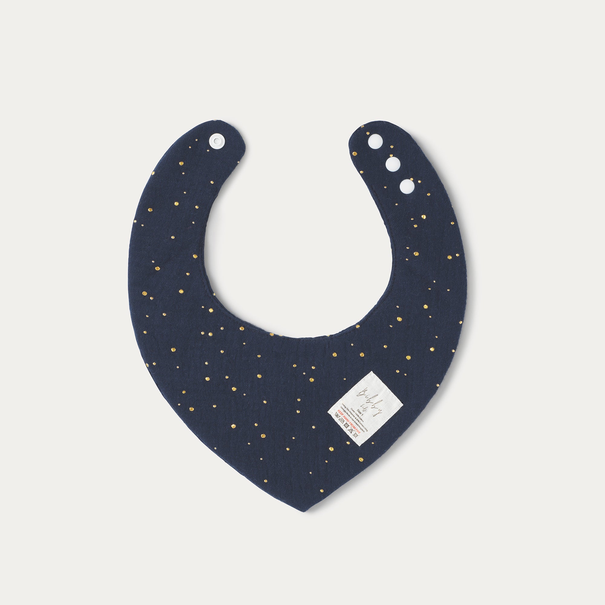 Navy Gold Dot Bandana