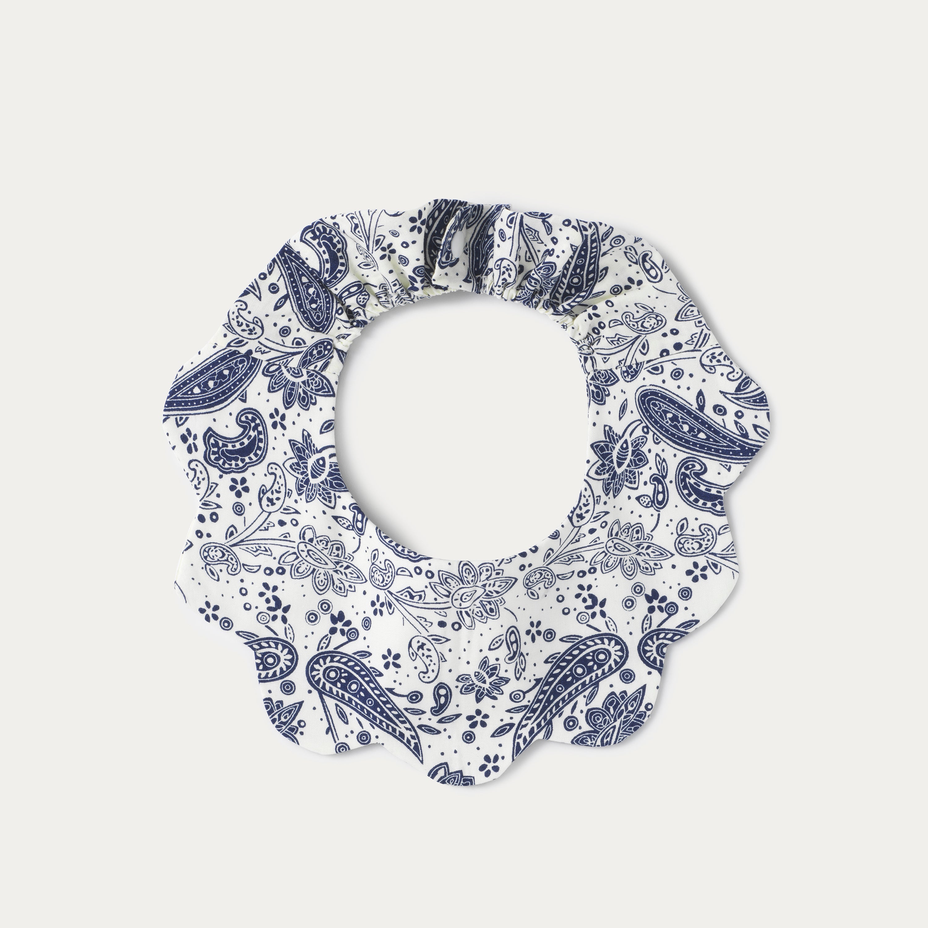 White Paisley Scallop