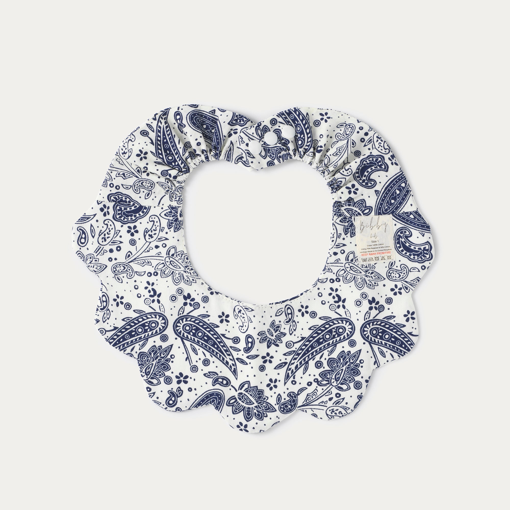 White Paisley Scallop