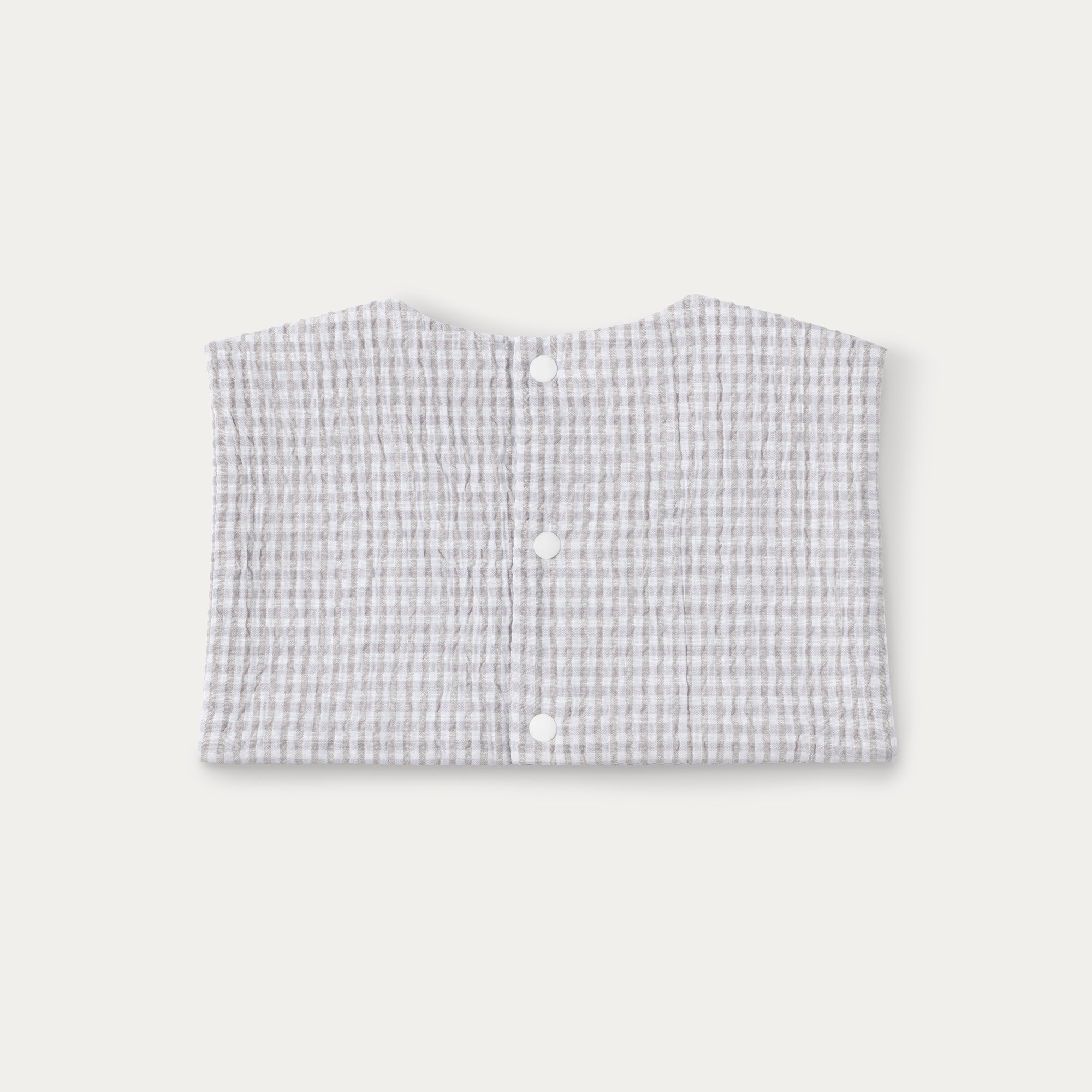 Beige Gingham Seersucker Sailor