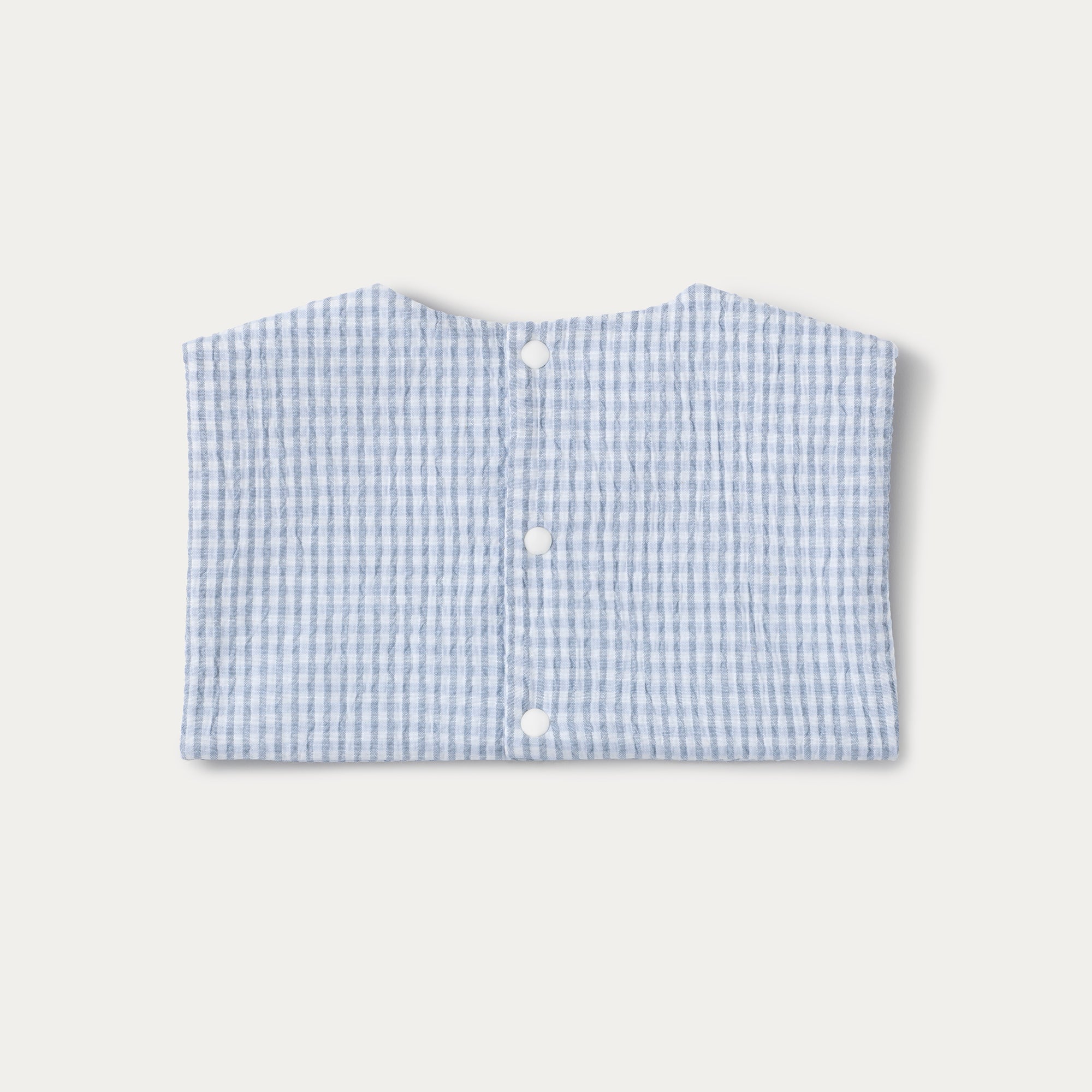 Beige Gingham Seersucker Sailor