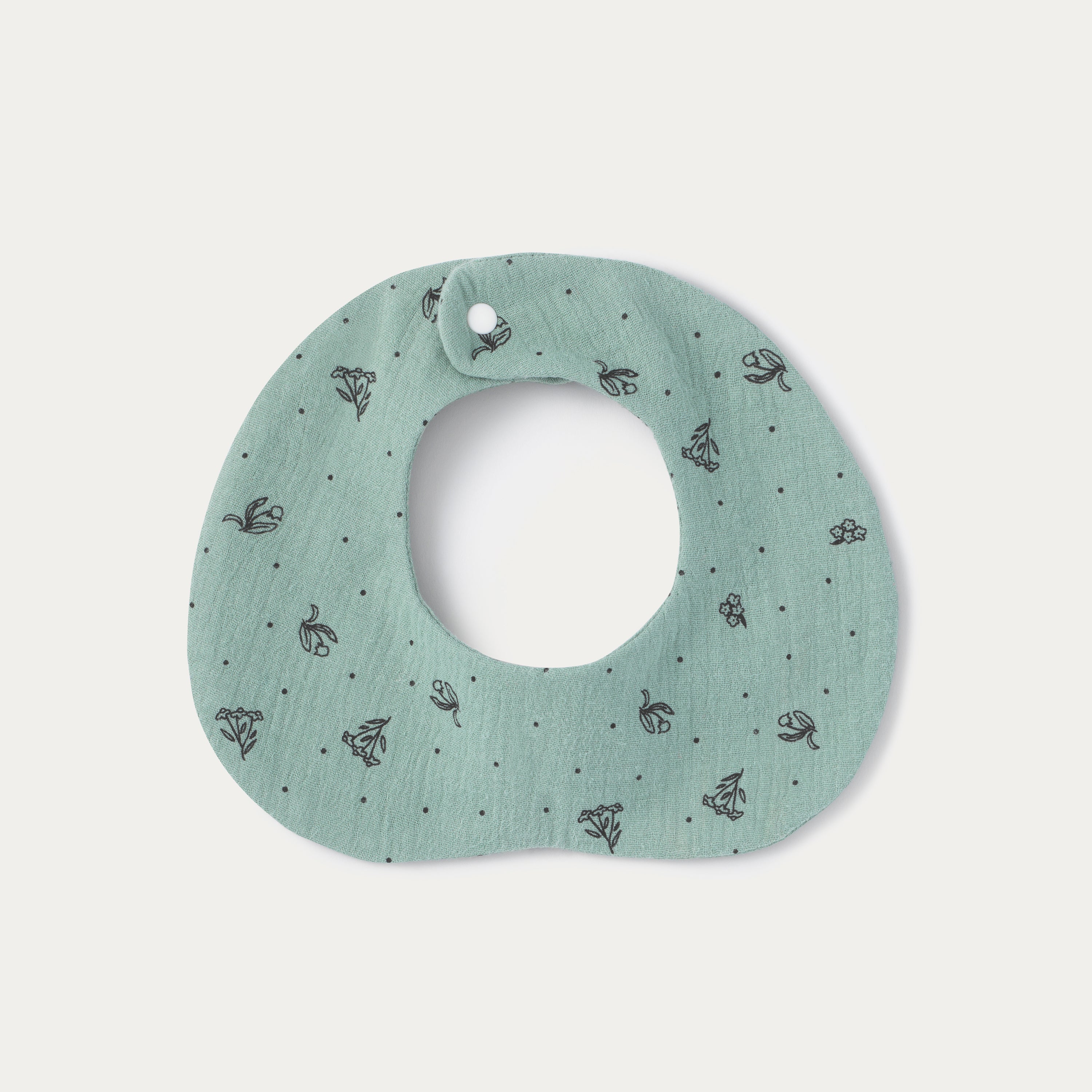 Green Double Gauze Flower Peter Pan