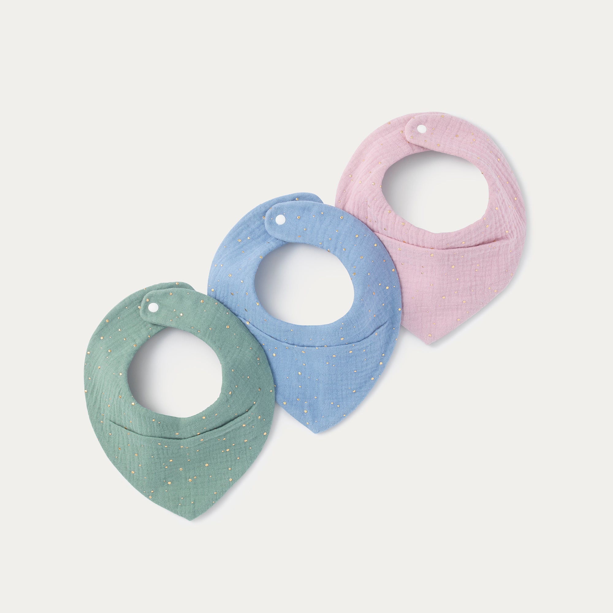 Light Pink Gold Dot Bandana