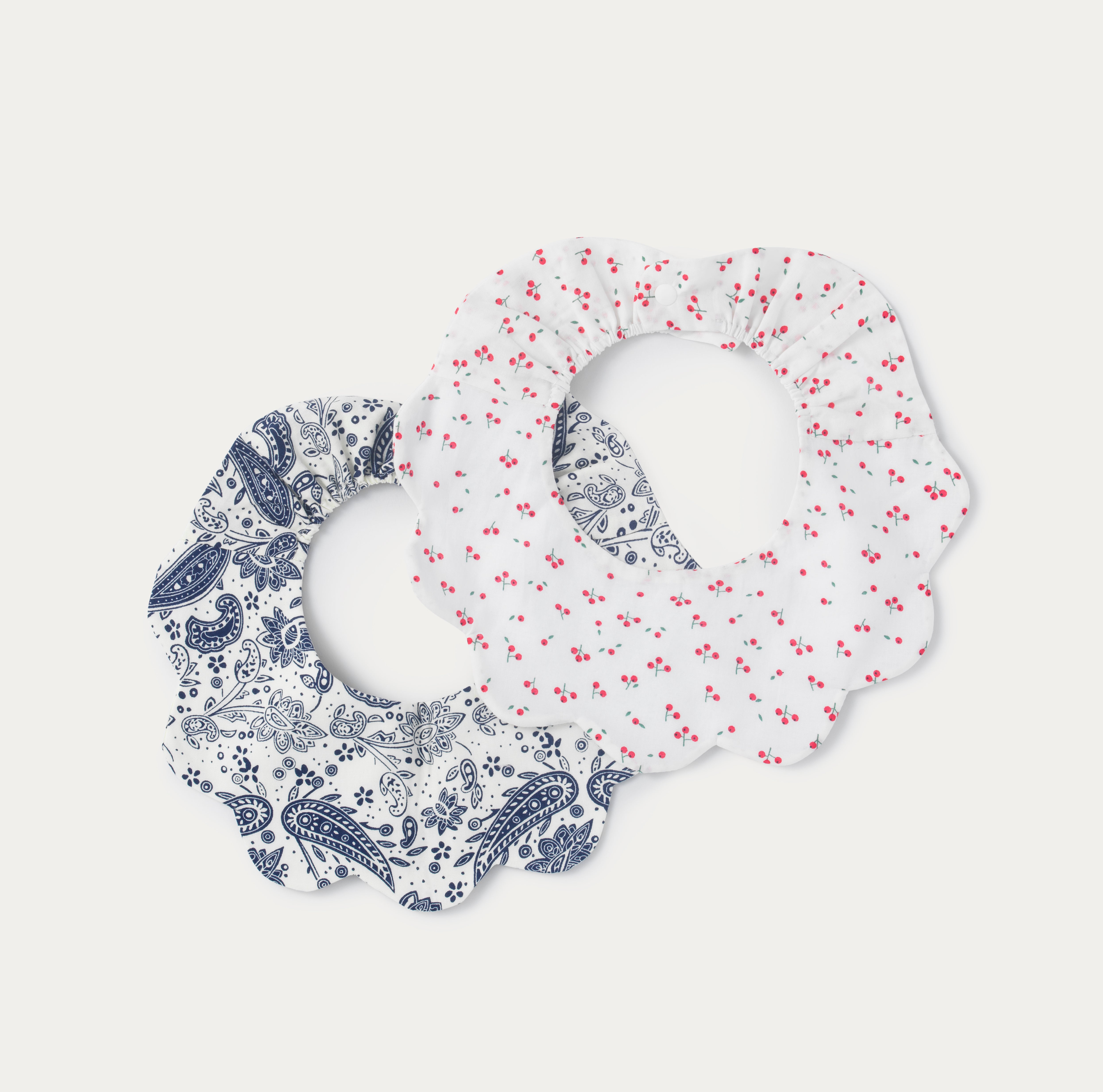 White Paisley Scallop